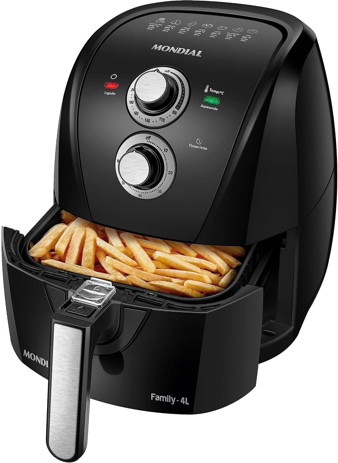 Air Fryer Mondial Family 4l Preta - SEM CAIXA / MOSTRUÁRIO - 1