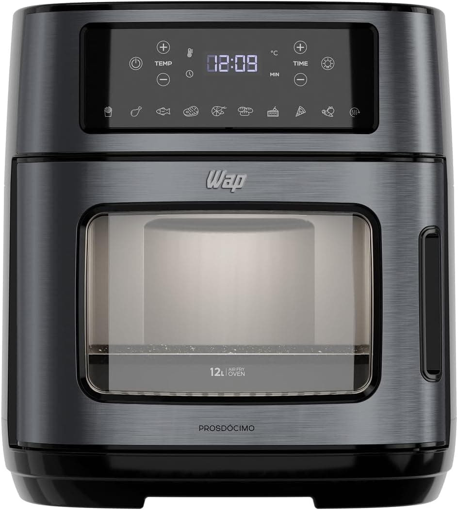 Air Fryer Wap Oven WAOD2 Preto e Inox Black Digital - 1